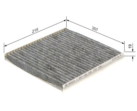Filter, kupéventilation R2320 Bosch, bild 9