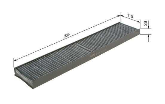Filter, kupéventilation R2328 Bosch, bild 7
