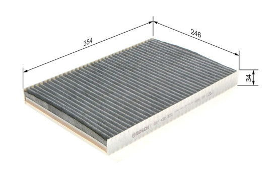 Filter, kupéventilation R2337 Bosch, bild 8