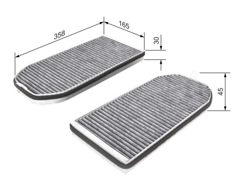 Filter, kupéventilation R2362 Bosch, bild 5