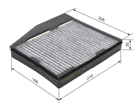 Filter, kupéventilation R2365 Bosch, bild 9