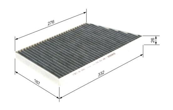 Filter, kupéventilation R2370 Bosch, bild 9
