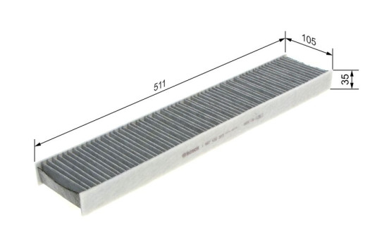 Filter, kupéventilation R2373 Bosch, bild 7