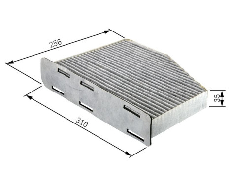 Filter, kupéventilation R2381 Bosch, bild 7