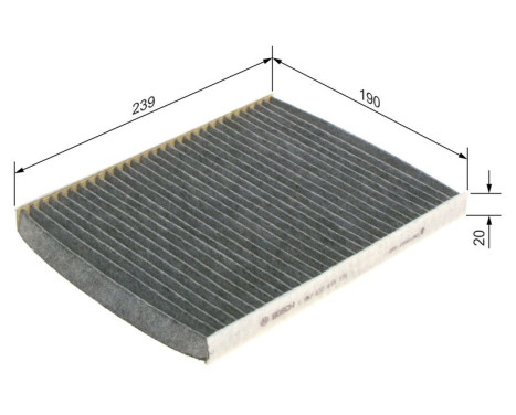 Filter, kupéventilation R2415 Bosch, bild 8