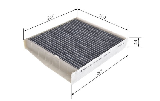 Filter, kupéventilation R2464 Bosch, bild 8