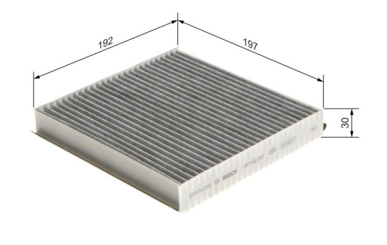 Filter, kupéventilation R2568 Bosch, bild 9