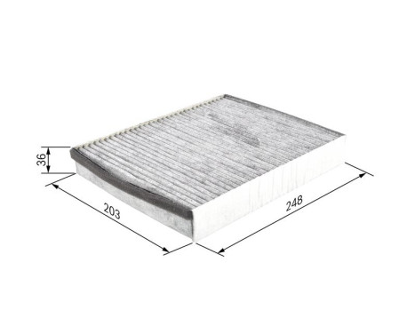 Filter, kupéventilation R2598 Bosch, bild 7