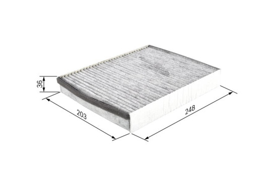Filter, kupéventilation R2598 Bosch, bild 7