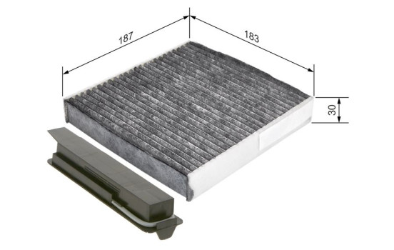 Filter, kupéventilation R5501 Bosch, bild 5