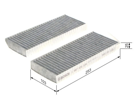 Filter, kupéventilation R5534 Bosch, bild 5