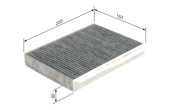 Filter, kupéventilation R5548 Bosch, bild 8