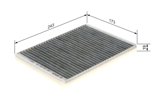 Filter, kupéventilation R5553 Bosch, bild 9