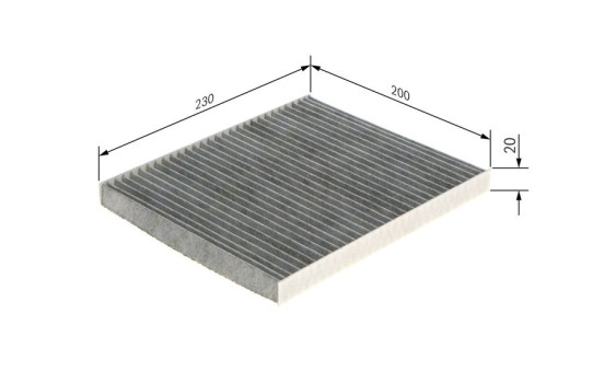 Filter, kupéventilation R5558 Bosch, bild 5