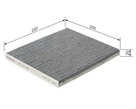 Filter, kupéventilation R5566 Bosch, bild 9