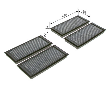Filter, kupéventilation R5587 Bosch, bild 5