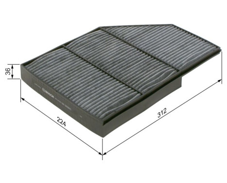 Filter, kupéventilation R5603 Bosch, bild 5