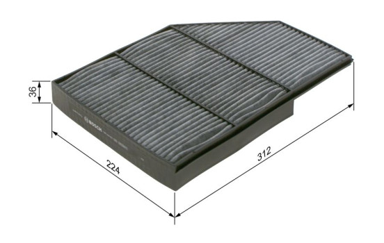 Filter, kupéventilation R5603 Bosch, bild 5