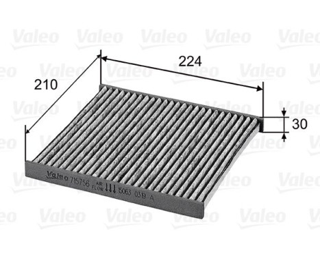 Filter, kupéventilation VALEO PROTECT 715756