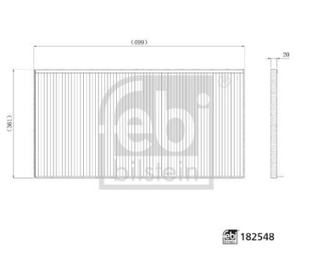 Hyttfilter 182548 FEBI, bild 3