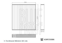 Hyttfilter ADBP250086 Blue Print