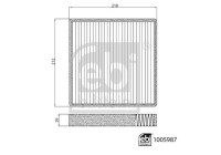 Invändigt filter 1005987 FEBI