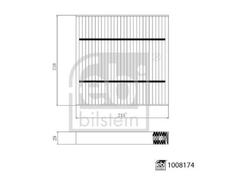Invändigt filter 1008174 FEBI