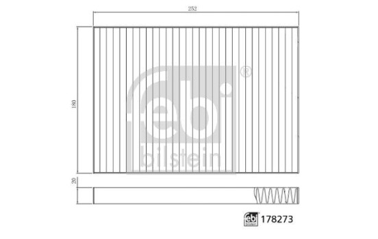 Invändigt filter 178273 FEBI, bild 2