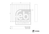 Invändigt filter 195984 FEBI