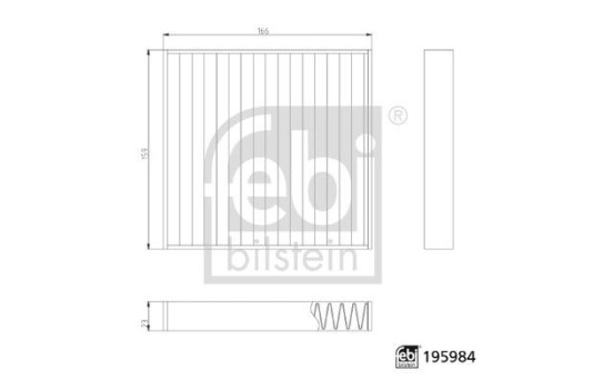 Invändigt filter 195984 FEBI
