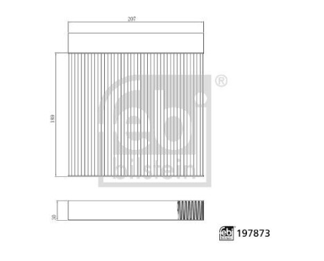 Invändigt filter 197873 FEBI, bild 3