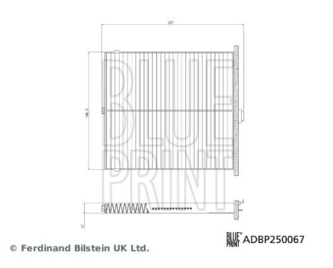 Invändigt filter ADBP250067 Blue Print, bild 3