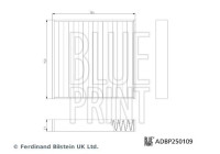 Invändigt filter ADBP250109 Blue Print