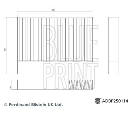 Invändigt filter ADBP250114 Blue Print