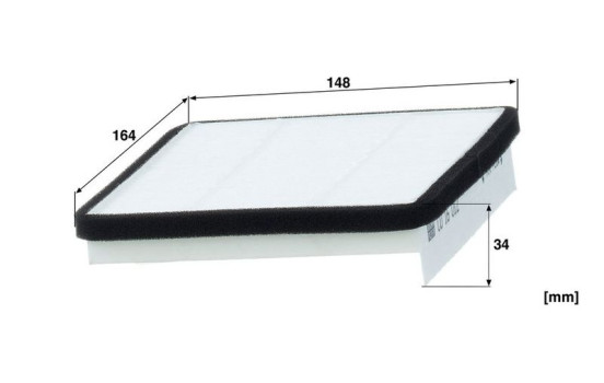 Invändigt filter CU 16 012 MANN-FILTER, bild 2