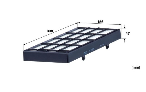 Invändigt filter CU 34 010 Mann, bild 2