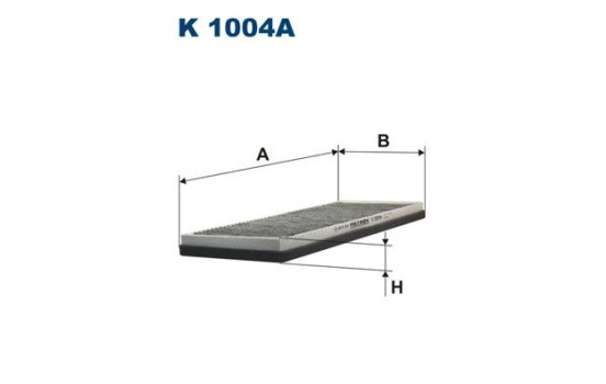 Invändigt filter K 1004A Filtron