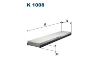 Invändigt filter K 1008 Filtron