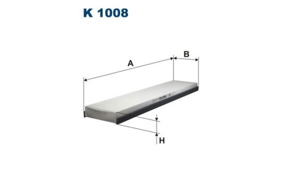Invändigt filter K 1008 Filtron