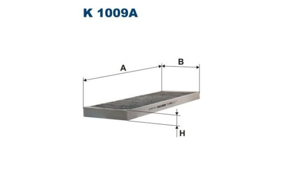 Invändigt filter K 1009A Filtron