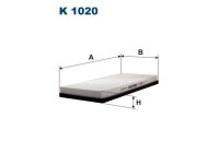 Invändigt filter K 1020 Filtron