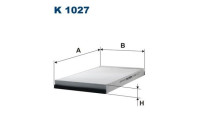 Invändigt filter K 1027 Filtron