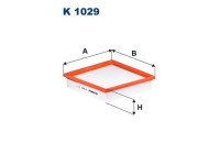 Invändigt filter K 1029 Filtron
