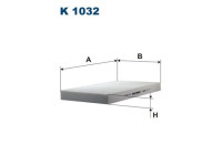 Invändigt filter K 1032 Filtron