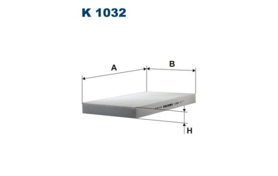 Invändigt filter K 1032 Filtron
