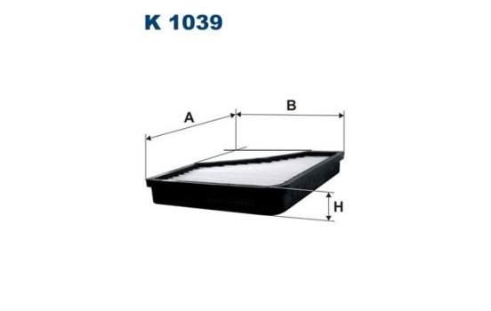 Invändigt filter K 1039 Filtron