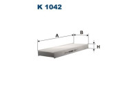 Invändigt filter K 1042 Filtron
