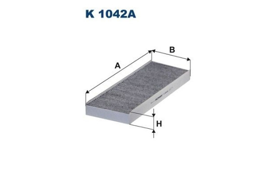 Invändigt filter K 1042A Filtron