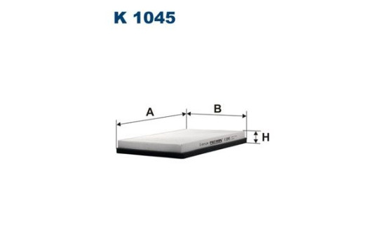 Invändigt filter K 1045 Filtron