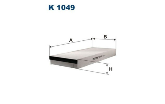 Invändigt filter K 1049 Filtron